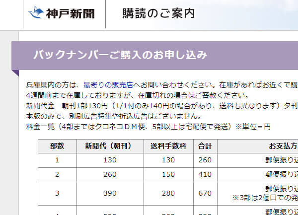 バックナンバーの購入