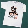 阪神・淡路大震災の被災者支援のために作った「ガッツやＫＯＢＥ」Ｔシャツ