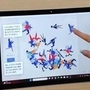 絵柄を選ぶことで、物体を認知する能力を測るゲームの画面（ドスカス提供）